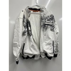 Five Pointz White Zip Up Jacket 3XL